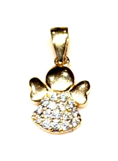 Pendente CP gioielli Bambino 9K in Oro giallo Cubic Zirconia 9K ANGELO ZIRC 0.80 G - 9K ANGELO ZIRC 0.80 G